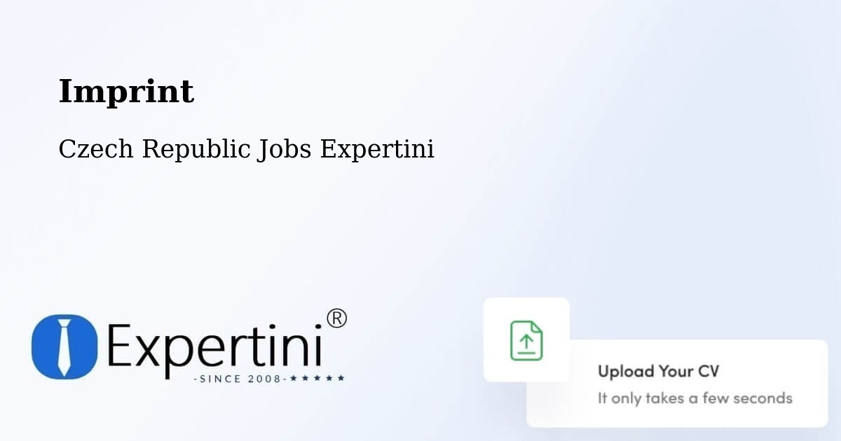 Imprint – Kolín - Czech Republic Jobs Expertini